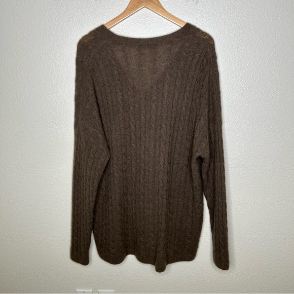 Reformation Giusta Oversized Cashmere Cardigan sweater brown small - Picture 6 of 10